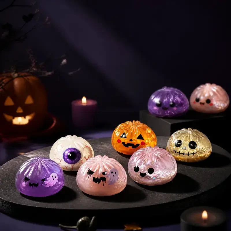 Spooky Ghost Dumpling Squishy Toy