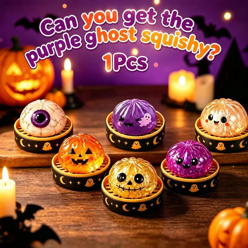 Spooky Ghost Dumpling Squishy Toy