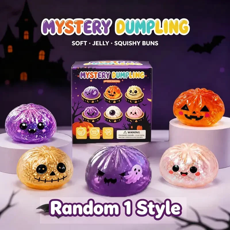 Spooky Ghost Dumpling Squishy Toy