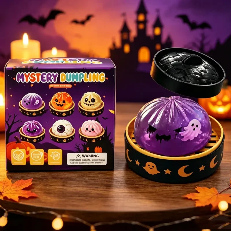 Spooky Ghost Dumpling Squishy Toy