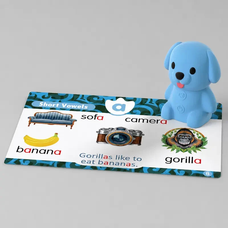 Interactive Phonics Flash Card Dog Reader