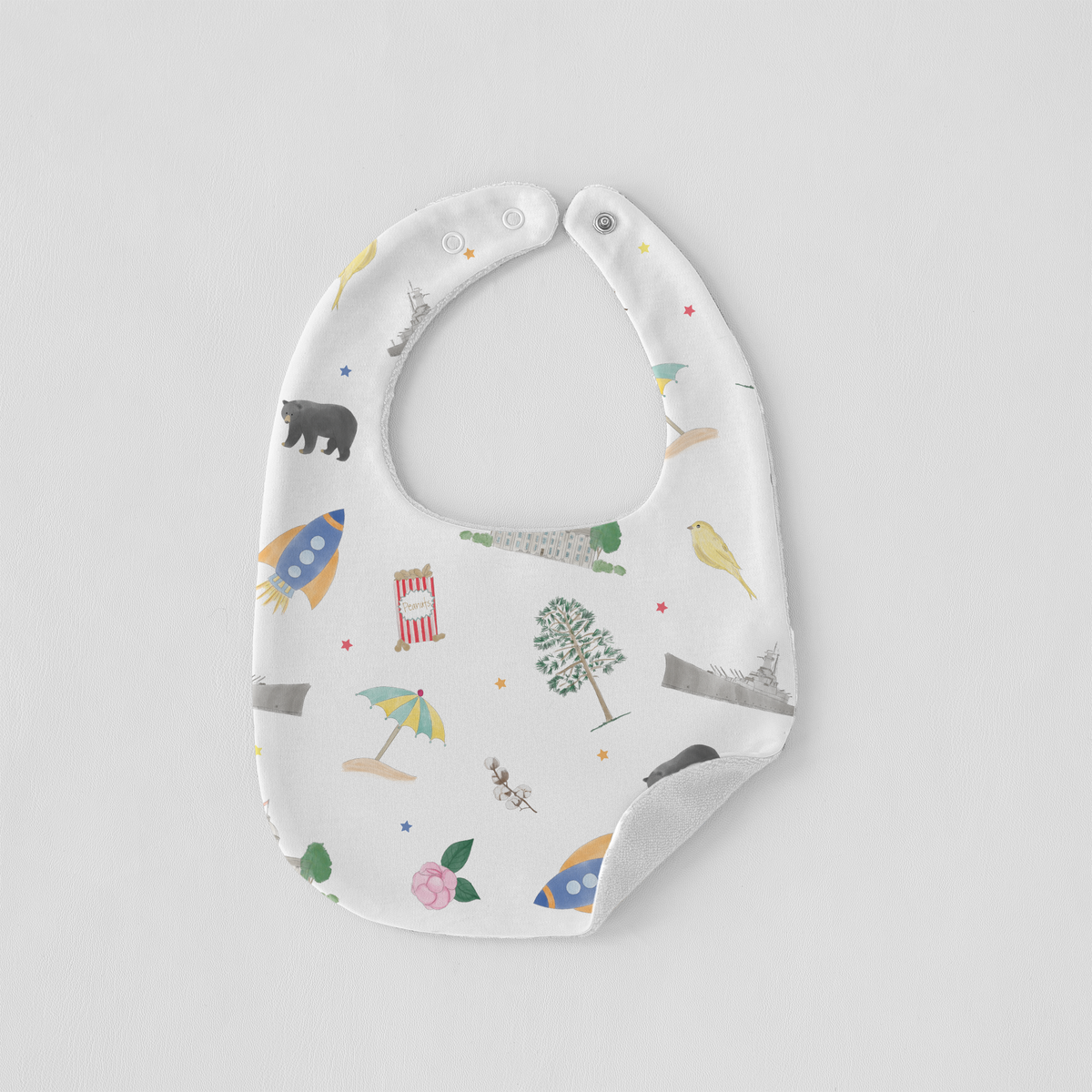 Alabama Kids Organic Cotton Baby Bib
